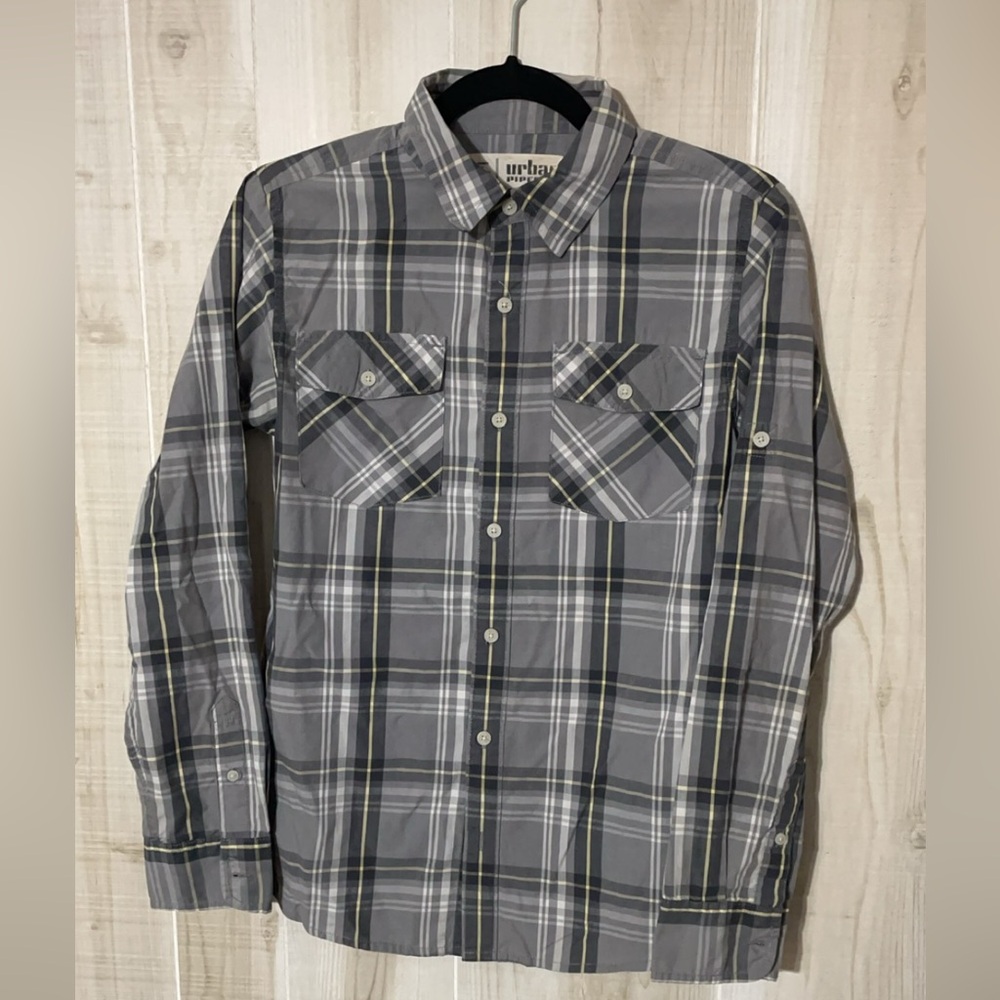 Urban Pipeline Gray Casual Button Down (XL)